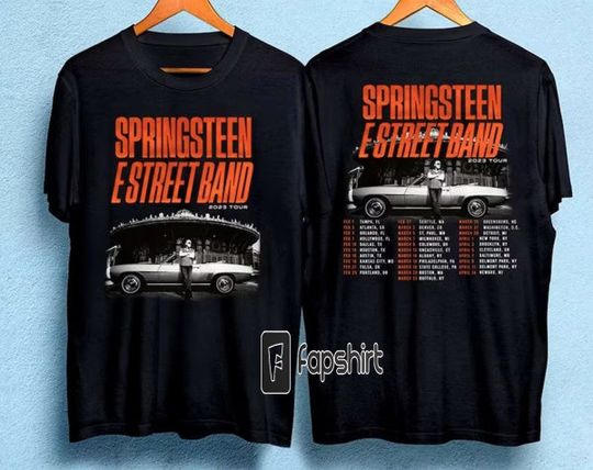 Discover Bruce Springsteen The E Street Band Tour 2023 Tshirt, Music Tour 2023 Tshirt