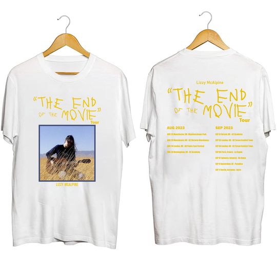 Discover Lizzy McAlpine 2023 Tour Png, Lizzy McAlpine The End Of The Movie T Shirt