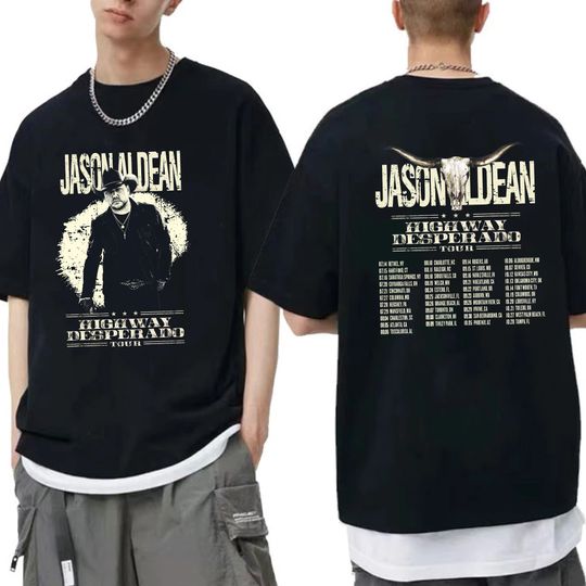 Discover Jason Aldean Highway Desperado Tour 2023 Shirt, Jason Aldean Country Music