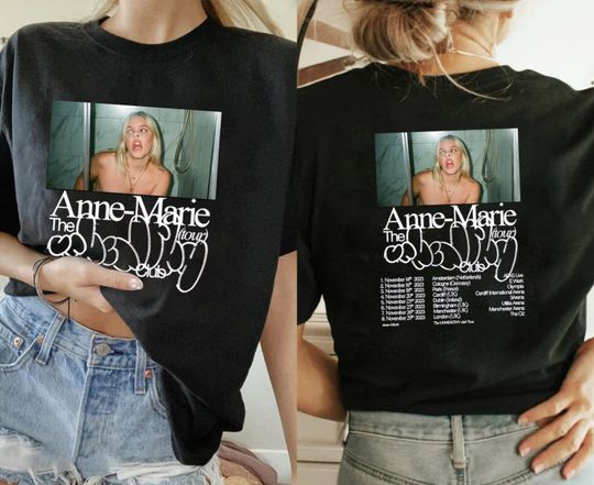 Discover Anne-Marie The Unhealthy Club Tour 2023 Shirt, Anne-Marie Fan Shirt