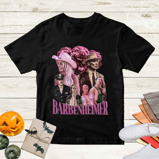 Discover Vintage Barbenheimer Movie T-Shirt