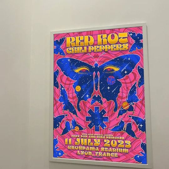 Discover Red Hot Chili Peppers Lyon, France Tour 2023 Poster
