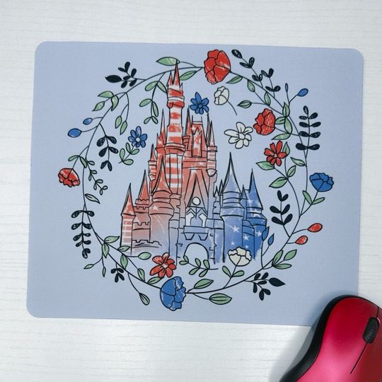 Discover Patriotic Castle Mousepad