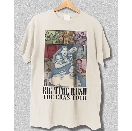 Discover BIG TIME RUSH The Eras T-Shirt, Unisex Shirt, Funny Meme