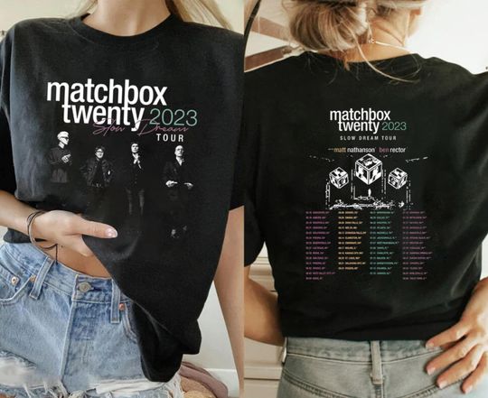 Discover Matchbox Twenty Slow Dream Tour 2023 Shirt, Matchbox Twenty 2023 Concert Shirt
