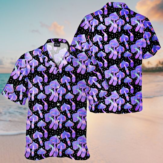 Discover Colorful Mushroom Lover Hawaiian Shirt