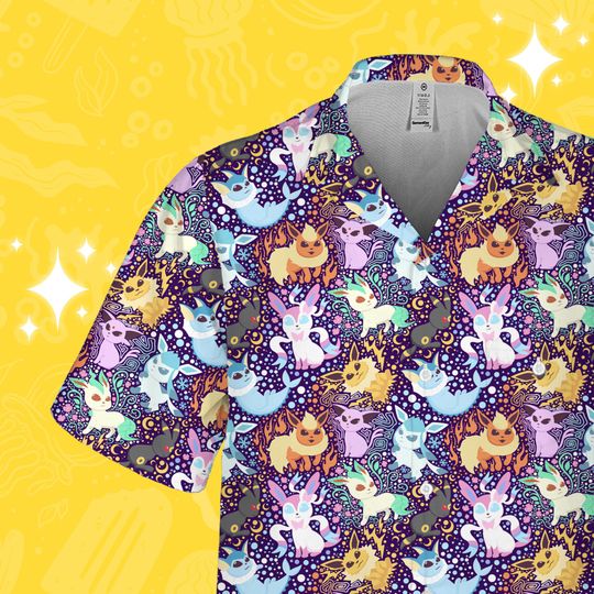 Discover Eevee Evolution hawaiian Shirt