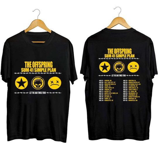 Discover The Offspring Let The Bad Times Roll Tour 2023 Shirt, The Offspring Band Fan Shirt