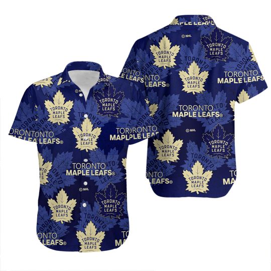 Discover Amazing Toronto Maple Leaf Navy Hawaiian Shirt
