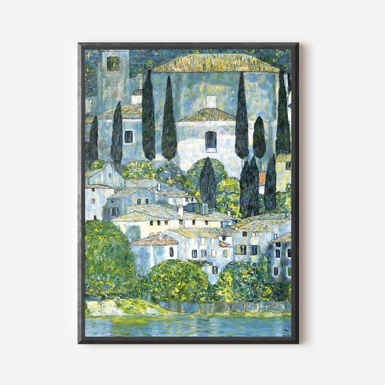 Discover Gustav Klimt - Church in Cassone Poster
