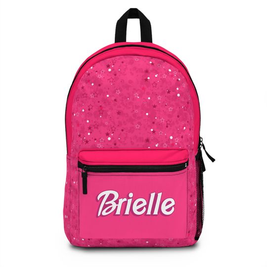 Discover Custom name, rockstar cowgirl barbie stars sparkle and spots inspired book bag, backpack,