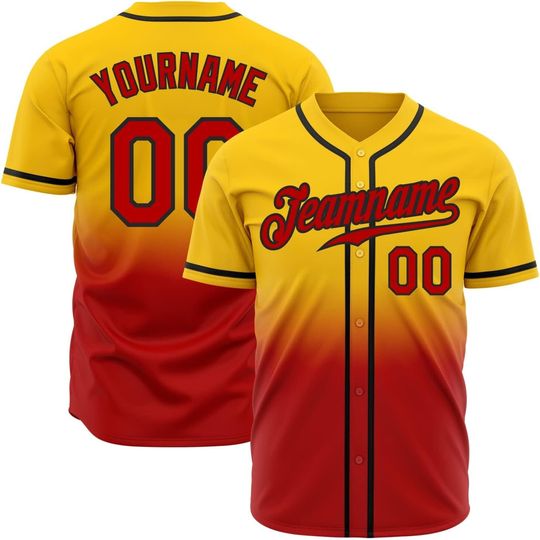 Discover Custom Baseball Jersey, Personalized Printed Team Name Number