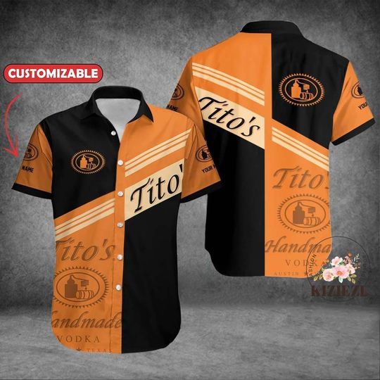 Discover Tito Button Shirt, Personalized Titos Shirt, Titos Vodka Shirt