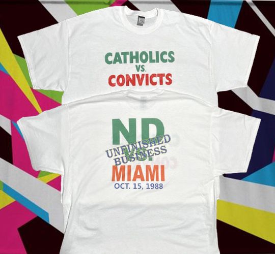 Discover Catholics vs Convicts Reproduction Shirt - ND Style