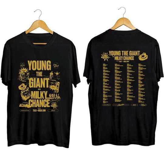 Discover Young the Giant & Milky Chance 2023 Tour Shirt, Young the Giant Band Fan Shirt