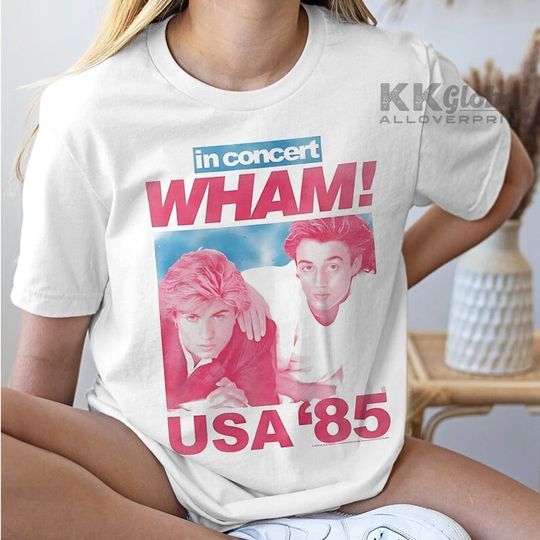 Discover Wham Pop Music MUSCLE TANK, Wham Shirt, Wham Big Tour Shirt