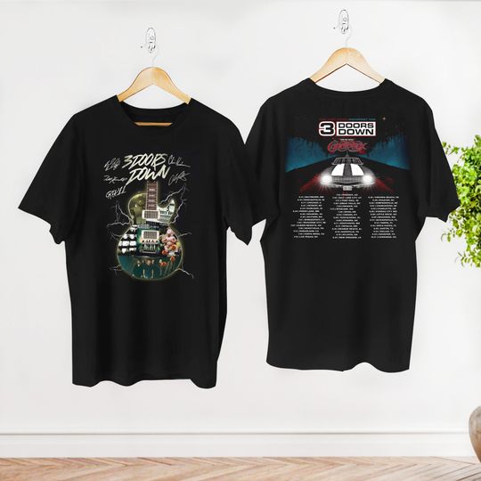 Discover 2023 Tour 3 Doors Down Band T-Shirt, Away From the Sun Anniversary Concert Shirt