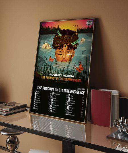 Discover August Alsina - The Product Iii Stateofemergency Album Cover Poster