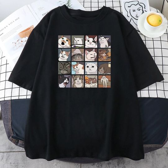 Discover Animal Dog Cat Meme T-Shirt