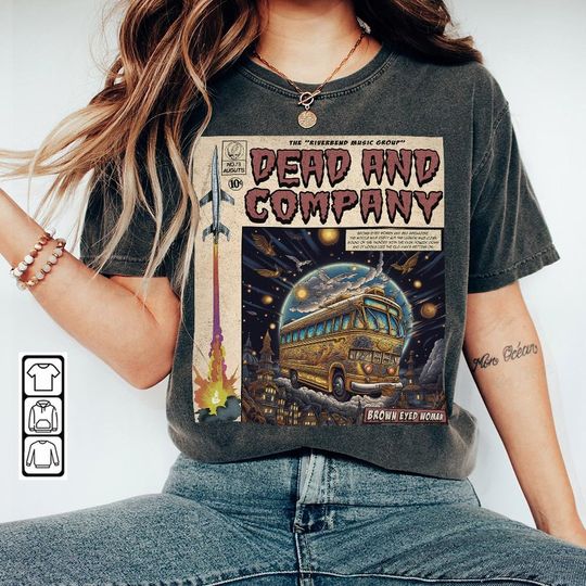 Discover Dead And Company Comic Shirt, Riverbend Music Album Concert Final Tour 2023 Tee