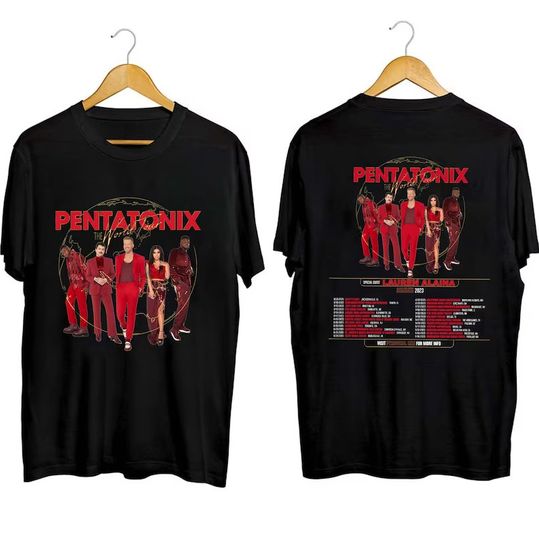 Discover Pentatonix The World Tour Summer 2023 Shirt, Pentatonix Band Fan Shirt