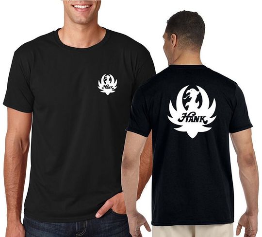 Discover Hank Williams Front and Back Logo T-Shirt Screen Printed on Gildan Softstyle Ring Spun