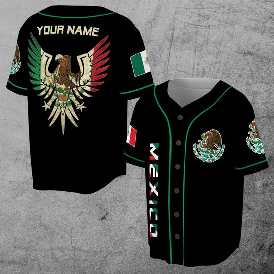 Discover Personalized Name Eagle Mexico Viking Aztec Baseball Jersey