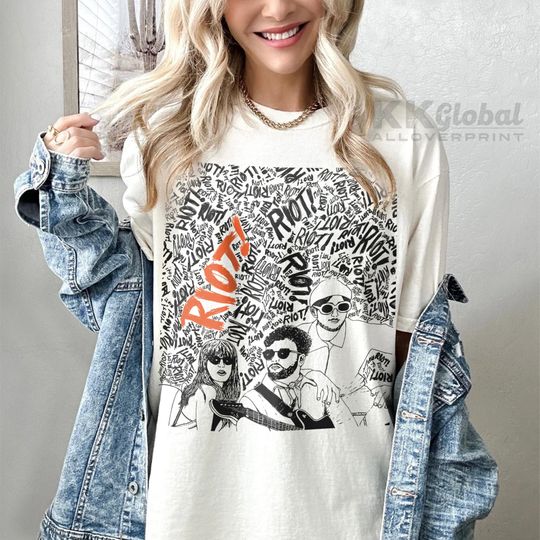 Discover Paramore Riot Doodle Art Shirt, Vintage Style