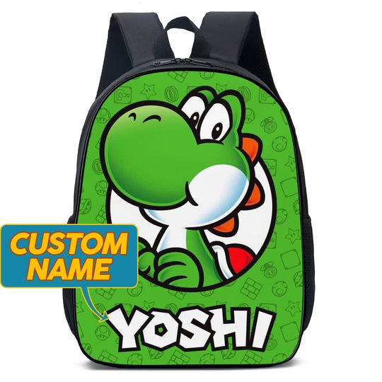 Discover Personalized Cartoon Character Backpack, Super Mario Game Character Backpack