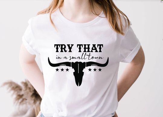 Discover Vintage Try That In A Small Town Flag USA Shirt