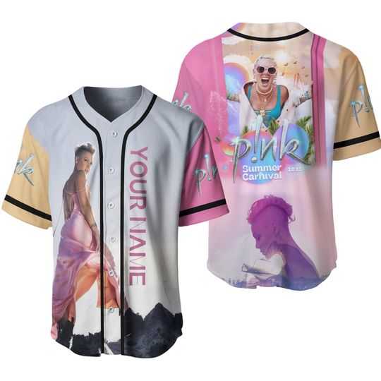 Discover Pink Baseball Jersey, Pink Summer Carnival 2023 Shirt