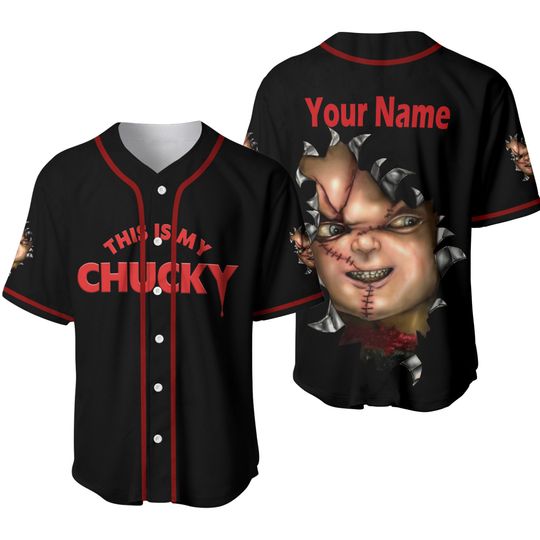 Discover Chucky Baseball Jersey, Horror Movie Chucky Baseball Jersey