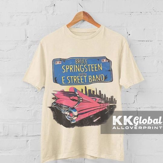 Discover Bruce Springsteen T-Shirt, Vintage 1980s Bruce Springsteen Born in The USA Tour