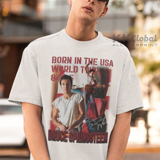 Discover Bruce Springsteen Shirt, 90S Vintage Bruce Springsteen Born in the USA