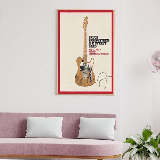 Discover Bruce Springsteen & E Street Band Copenhagen Denmark Tour July 13 2023 Poster