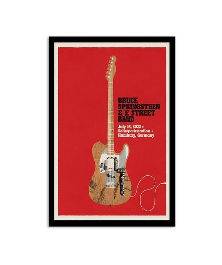 Discover Bruce Springsteen & E Street Band July 15, 2023 Volksparkstadion Hamburg, Germany Poster
