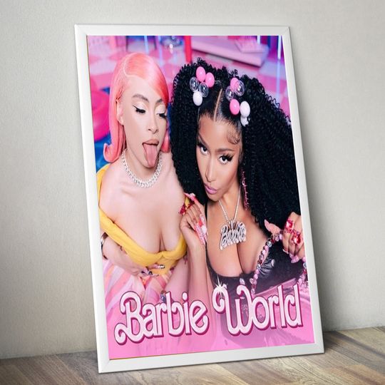 Discover Nicki Minaj x Ice Spice Barbie World Home Decor Poster