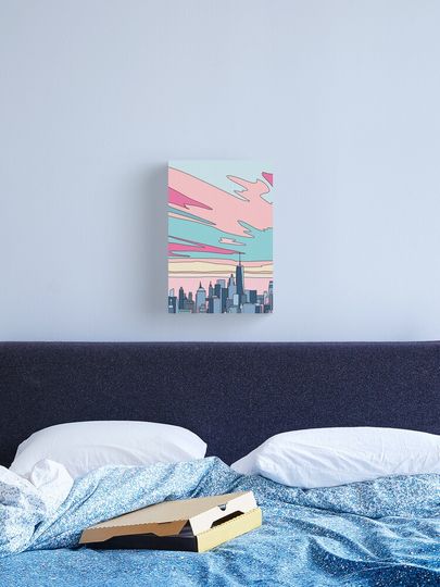 Discover City sunset by Elebea | Canvas Print