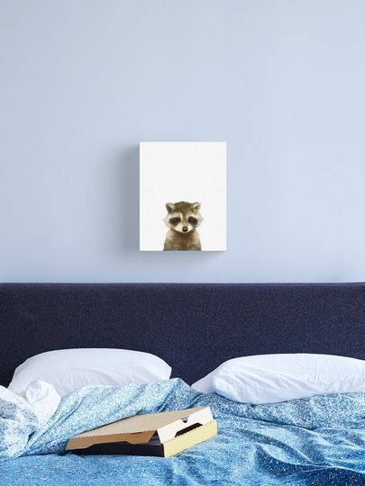 Discover Little Raccoon | Canvas Print
