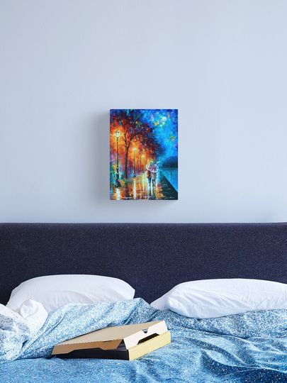 Discover Love by The Lake - Leonid Afremov | Canvas Print