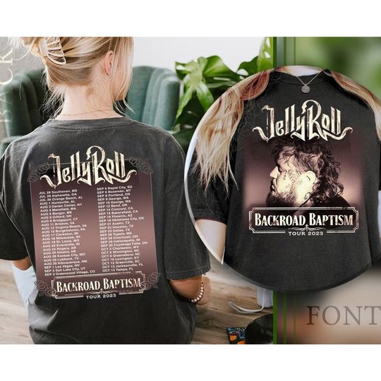 Discover Jelly Roll World Tour 2023 Tshirt