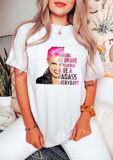 Discover Women's Pink Concert 2023 Casual T-Shirt, P!nk Summer Carnival Tour Shirt, Trustfall Album Shirt