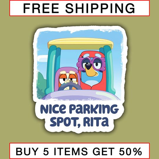 Discover Nice Parking Spot Rita Stickers