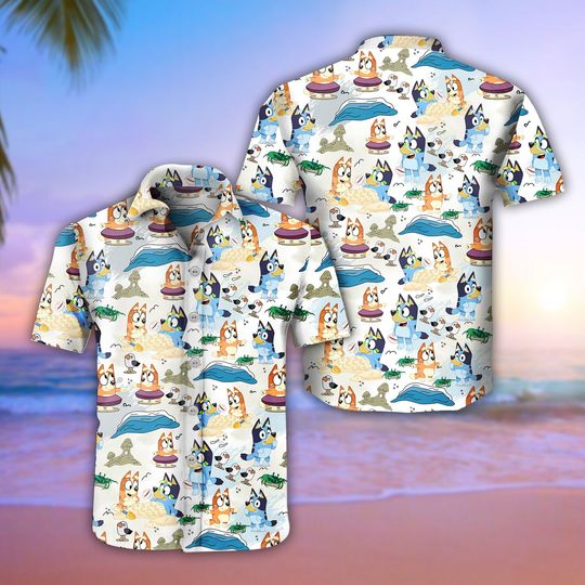 Discover BlueyDad Shirt, BlueyDad Hawaiian Shirt