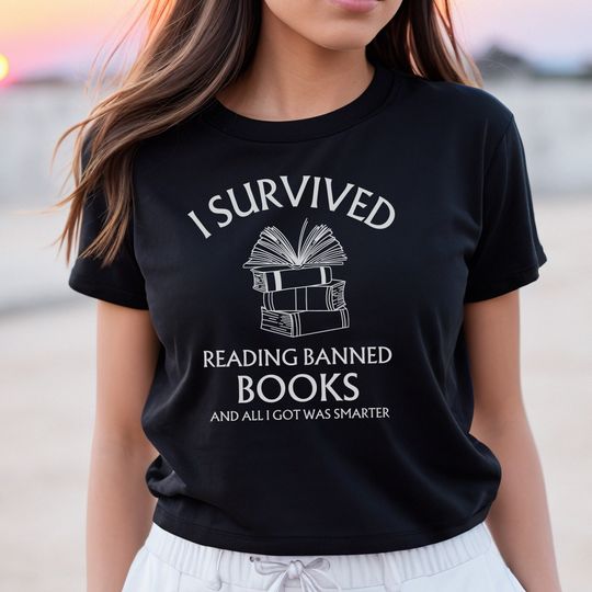 Discover Banned Books Shirt, Reading Tee, I'm with the Banned Shirt, Gift for Book Lover