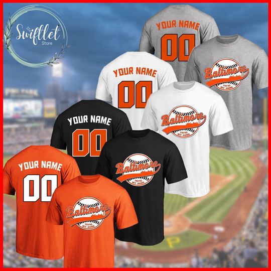 Discover Personalized Baltimore Baseball Team Shirt
