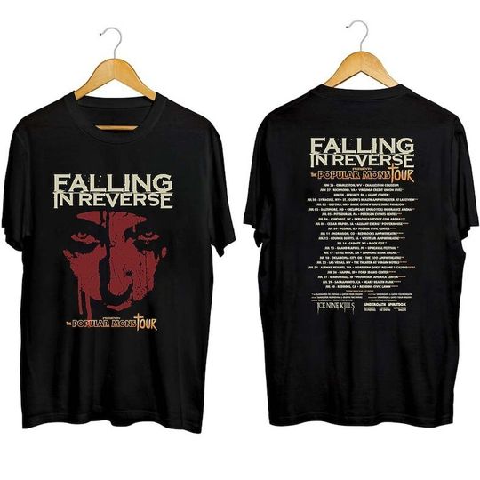 Discover Falling In Reverse The Popular Mons Tour 2023 Shirt, Falling In Reverse 2023 Shirt