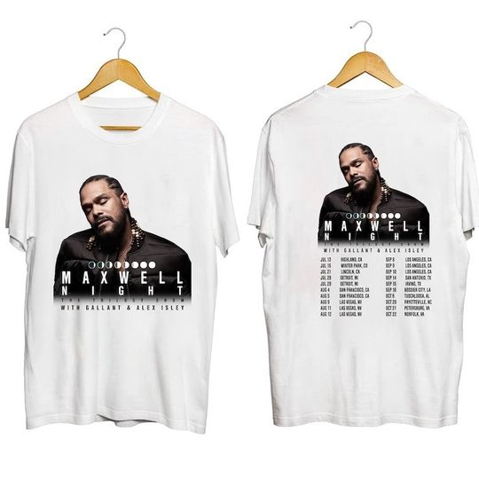Discover Maxwell Night The Trilogy Show 2023 Shirt, Maxwell Fan Shirt
