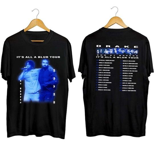 Discover Drake 21 Savage Tour Rescheduled Shirt, Drake It's All A Blur Tour 2023 Shirt