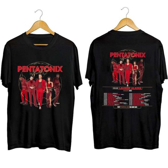 Discover Pentatonix The World Tour Summer 2023 Shirt, Pentatonix Band Fan Shirt